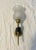 Metal C1920's French Art Deco Gilt & Patinated Bronze "Hand Torch" Wall Sconce with Opaline Shade Style Andre Arbus For Sale - Image 7 of 10