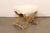Tan French Louis XVI Inspired Curule Stool For Sale - Image 8 of 13