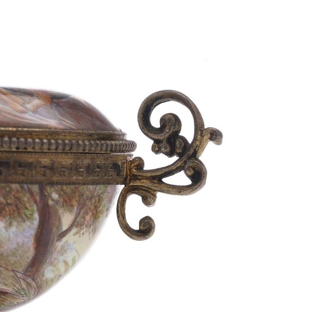 19th Century Austrian Silver & Enamel Lidded Bowl, Vienna, 1870s For Sale - Image 12 of 14