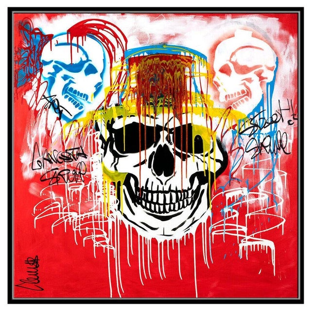 Street Art Gangsta Skulls, Clem$ For Sale - Image 3 of 6
