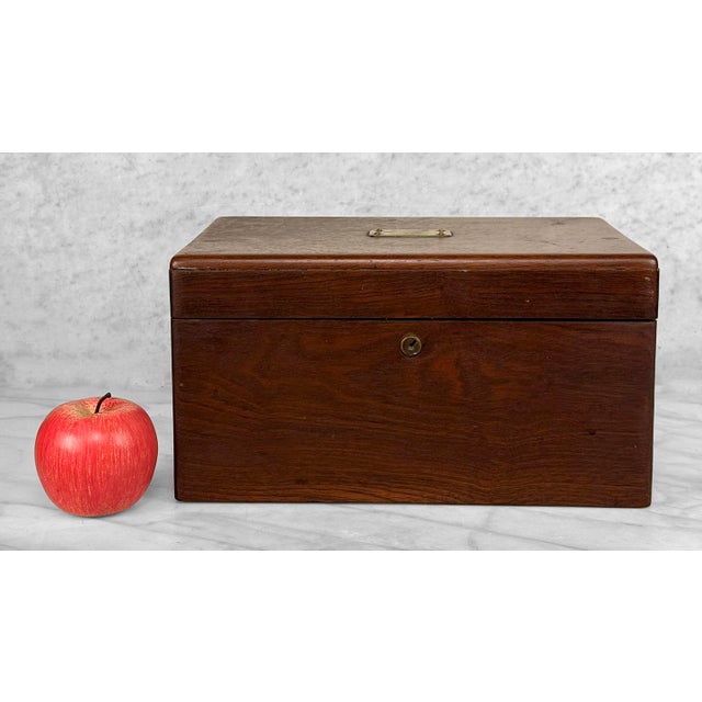 Original Early 20th Century English Benson & Hedges Humidor Box Satin Finished Mahogany with Wonderful Graining Solid...