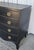 1940s Black Vintage Chest of Drawers, Distressed For Sale - Image 5 of 11