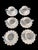 French Astier De Villatte Coffee Cups & Saucers Set - French Individually Hand Made With Makers Mark- 12 Pieces For Sale - Image 3 of 12