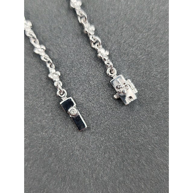 Late 20th Century Loree Rodkin 18k White Gold & Diamond Necklace For Sale - Image 5 of 8