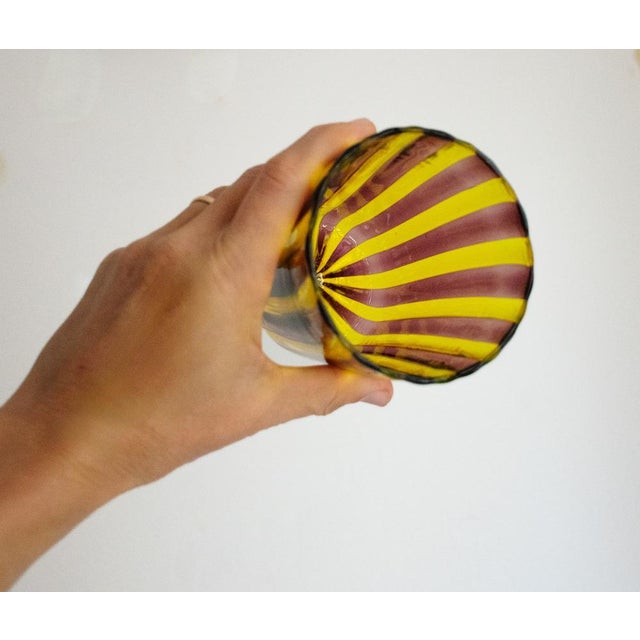 Mid-Century Modern Italian Murano Glasses by Angelo Ballarin for Ribes Studio, 2004, Set of 6 For Sale - Image 3 of 10