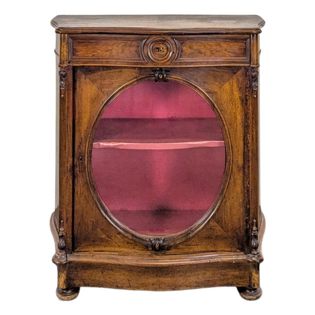 Low English Mahogany Display Case For Sale