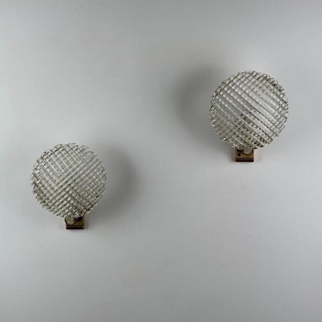 Murano Glass Wall Sconces by Ercole Barovier for Barovier & Toso, 1940s, Set of 2 For Sale - Image 13 of 17