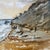 1970’s Original Impressionist Coastal Seascape Beach Scene Watercolor Painting For Sale - Image 4 of 5