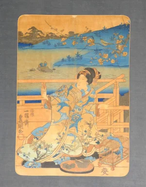 Woman - Original Woodcut by Utagawa Kunisada - 1830 ca. 1830 ca.