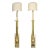 Jules Leleu Style Brass Sconces - a Pair For Sale