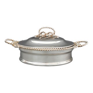 Bonwit Teller Silver Plate Covered Serving Dish For Sale