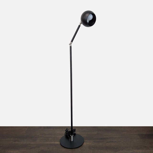 Modern Modern Room & Board Camber Modern Adjustable Floor Lamp - Black Metal For Sale - Image 3 of 7