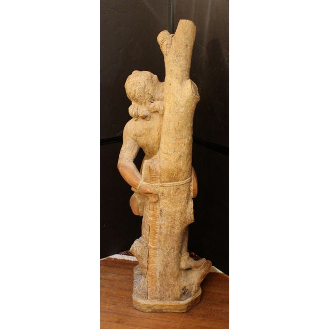 Baroque Later 17th Century Spanish Wood Sculpture of St. Sebastian For Sale - Image 3 of 6