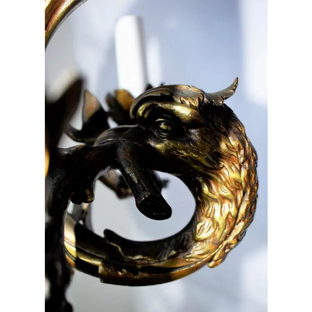 Large Wall Lights in Louis XV Style, 1880s, Set of 2 For Sale - Image 10 of 11