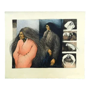 Frank Howell "Woman Study" Lithograph on Paper Hand Signed