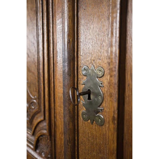 19th Century Castle Oak Cabinet For Sale - Image 6 of 16
