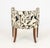 Off-white Modern Silk Upholstered Club Chair For Sale - Image 8 of 8