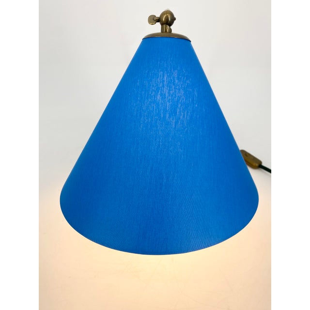 Vintage Table Lamp with Organically Shaped Brass Base, 1950s For Sale - Image 18 of 18