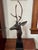 Vintage Bronze Stylized Deer Bust Statue For Sale - Image 4 of 10