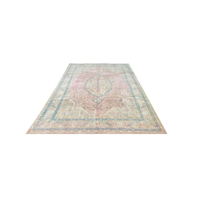 1960s Old Persian Tabriz Area Rug 8x12 For Sale In Dallas - Image 6 of 12