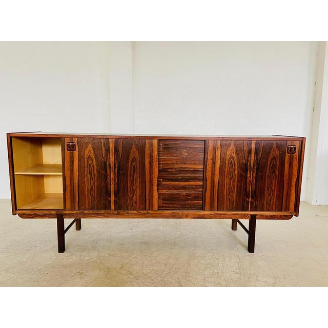 Wood Vintage Ladoga Sideboard in Rosewood by Erik Wörtz for Ikea, 1960s For Sale - Image 7 of 18