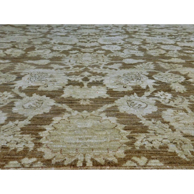 Brown Fine Handmade Natural Dye Luxury Rug. 6'x 8'10" For Sale - Image 8 of 12