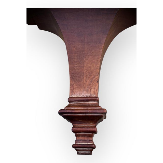 Italian Vintage 1970’s Carved Solid Wood Wall Bracket For Sale - Image 3 of 14