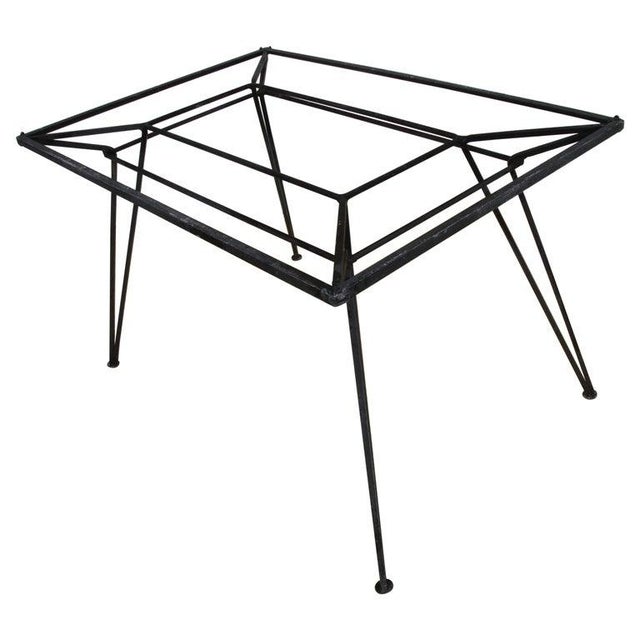 Metal Mid 20th Century Salterini Maurizio Tempestini Style Wrought Iron Dining Table Base, Attribution For Sale - Image 7 of 7