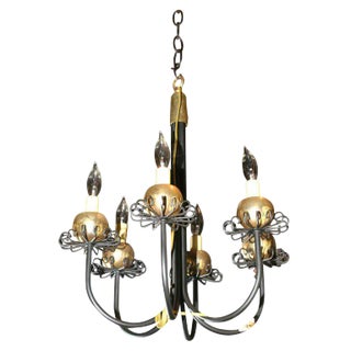 Small Midcentury Fanciful Chandelier For Sale