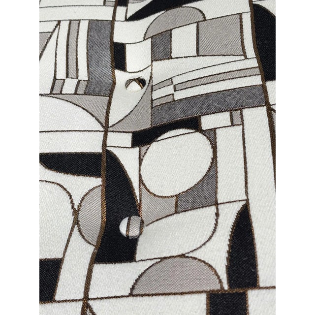 Mid 20th Century Edward Wormley for Dunbar Slipper Chairs in French Fabric- Set of 2 For Sale - Image 9 of 9