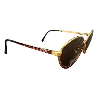 1990s High Quality Faux Tortoise Shell Acetate Gianfranco Ferrè Sunglasses For Sale
