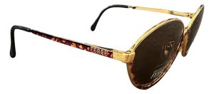 1990s High Quality Faux Tortoise Shell Acetate Gianfranco Ferrè Sunglasses