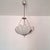Ivory Art Deco Pendant Light with Shell-Shaped Glass Shade, 1930s For Sale - Image 8 of 17