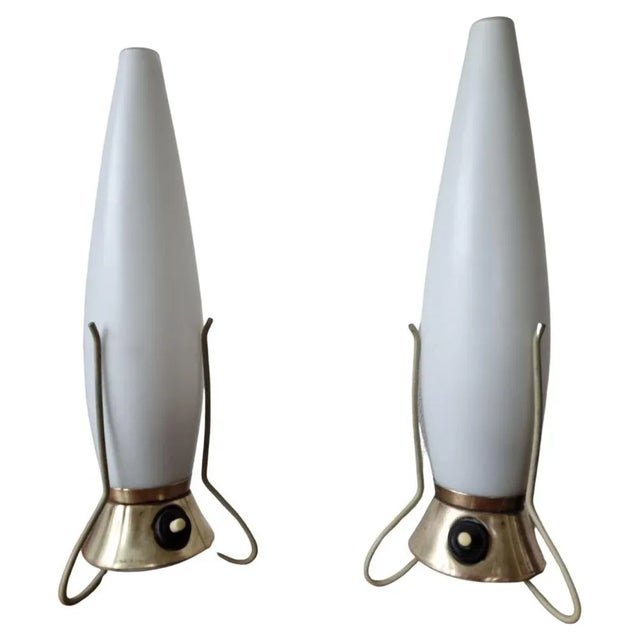 Mid-Century Zukov Rocket Table Lamps, 1960s, Set of 2 For Sale - Image 15 of 15
