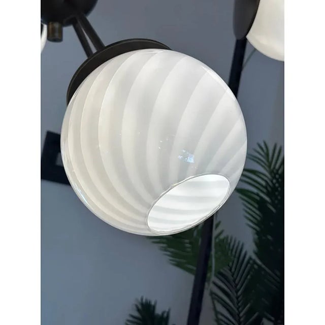 Italian Burnished Sputnik Hanging Light by Simoeng For Sale - Image 7 of 9