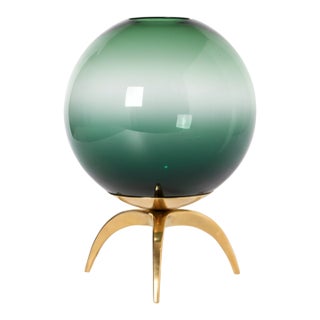 Italian Murano Accent Light - Green Ombre For Sale