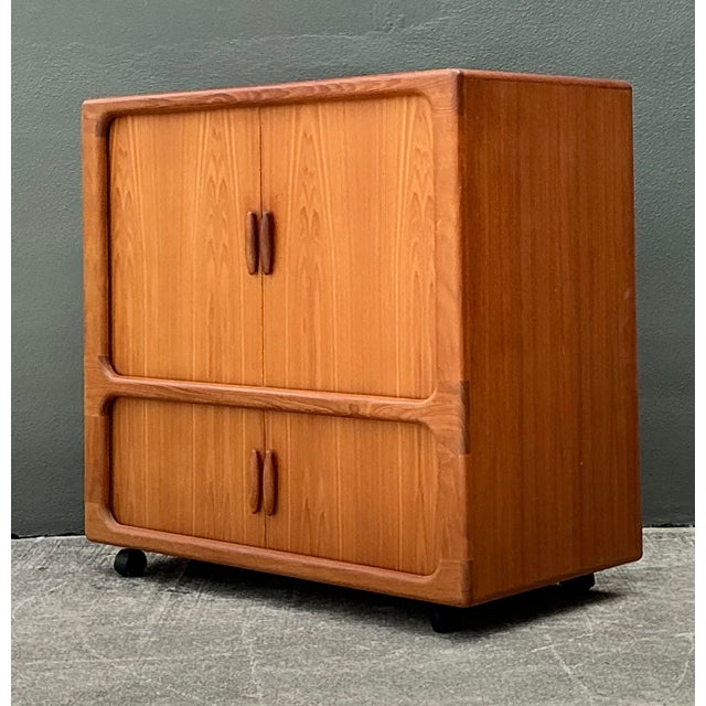 Wood Vintage Danish Drylund Teak Sideboard Cabinet For Sale - Image 7 of 12