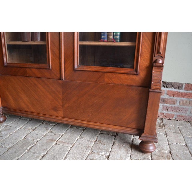 Wood Art Deco Bookcase in Mahogany For Sale - Image 7 of 11