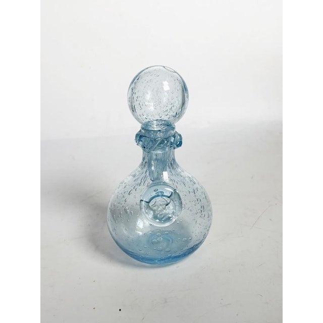 Blown Glass Bottles from Biot, France, 1970s, Set of 2 For Sale - Image 4 of 12