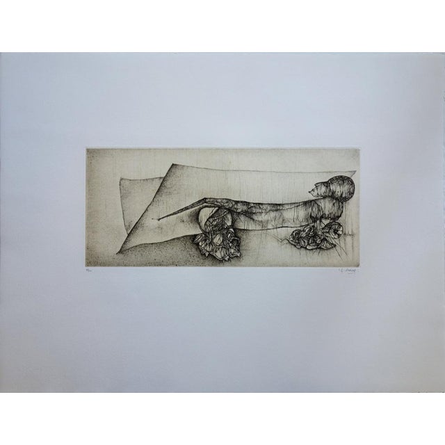 Fred Deux, The Dreamer, Original Etching For Sale - Image 5 of 6