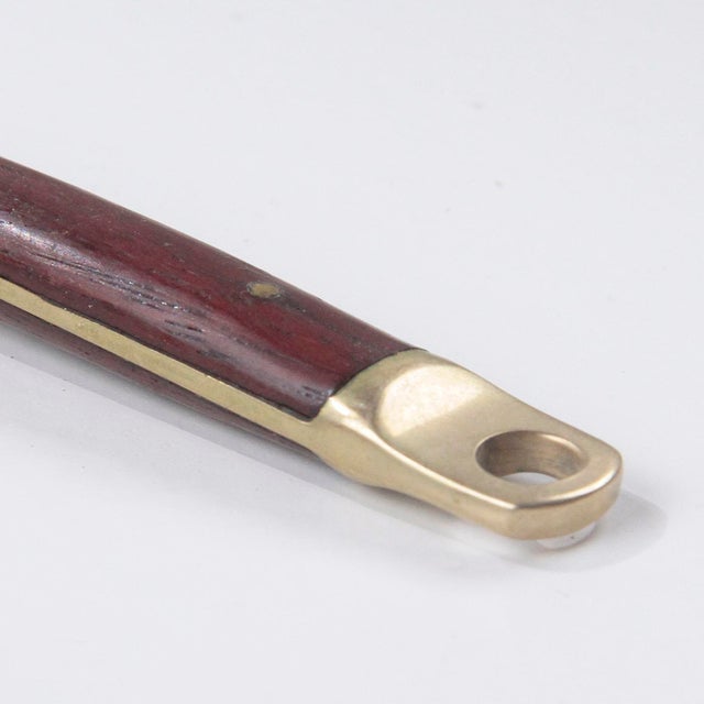 Modern Brass and Wood Cutlery Set by Carl Cohr, 1960s, Set of 19 For Sale - Image 11 of 12