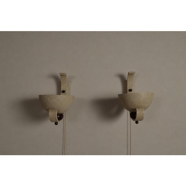Mid-Century French Sculptural Wall Uplighters, 1950, Set of 2 For Sale - Image 16 of 16