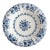 Vintage Dutch Delft Faience Makkum Scalloped Lobed Floral Wall Charger Plate, Circa 1940 For Sale