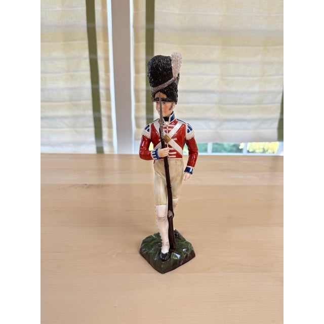 Traditional 1910s Sitzendorf German Porcelain Figure Grenadier Guards 3rd Regiment For Sale - Image 3 of 5