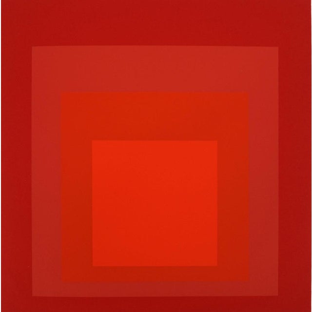 Josef Albers (1888-1976) (after) Homage to the Square: R-III a-4 Color silkscreen print On heavy wove paper, 24 x 23 cm...