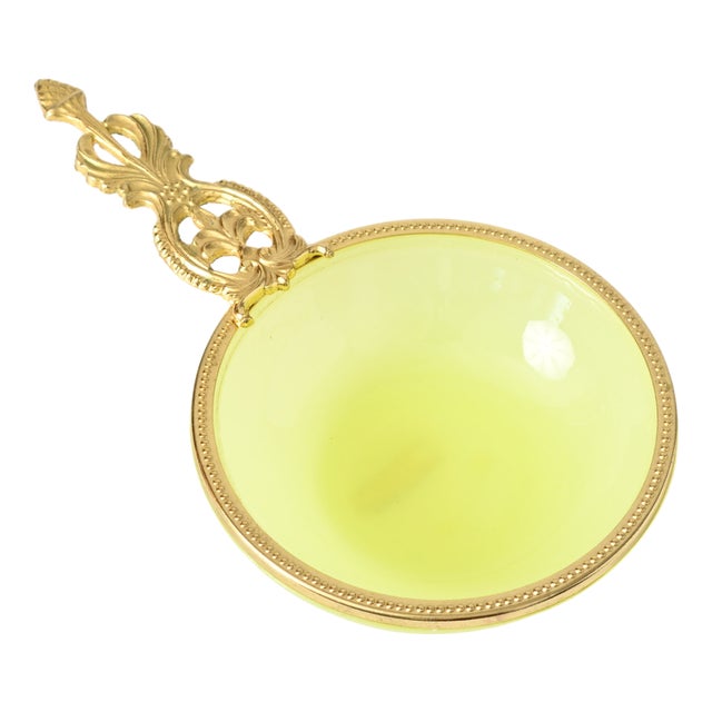 Italian Uranium Opaline Glass Bowl from Vincenzo Nason, 1960s For Sale