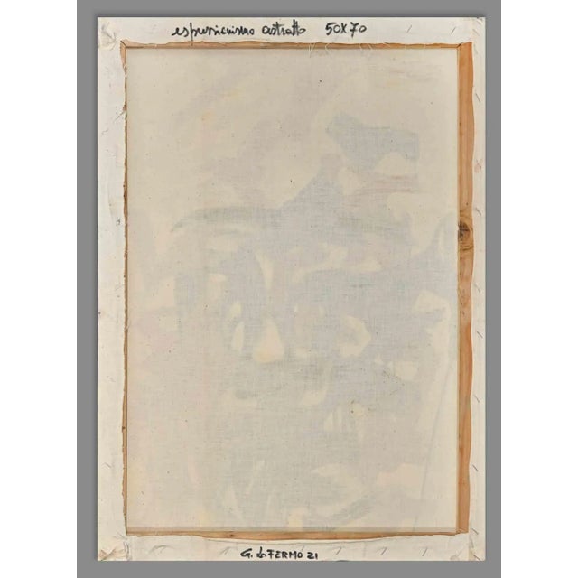 Giorgio Lo Fermo, Abstract Expression, Original Oil on Canvas,, 2021 For Sale - Image 3 of 4