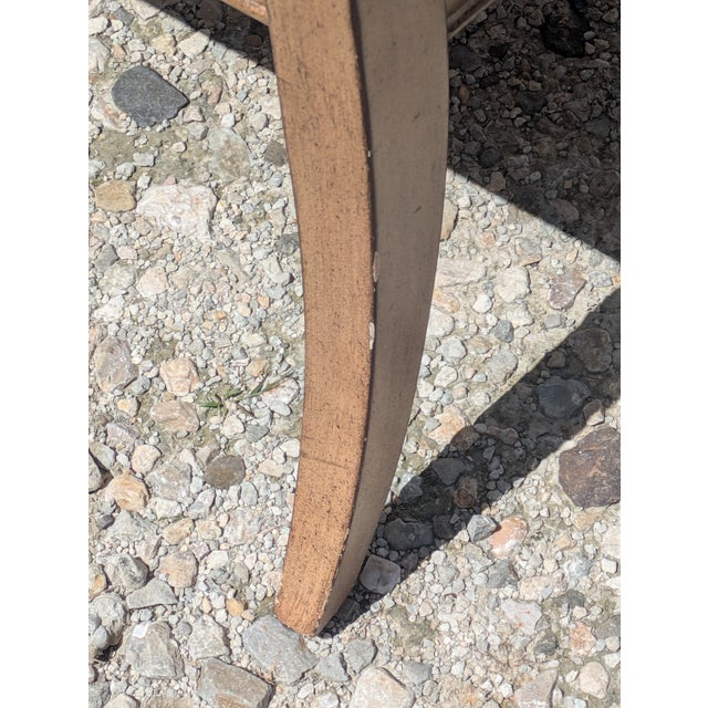 1980s Thomasville Regency Style Three Arm Chairs With Lion Heads and a Thomasville Pineapple Table Base - No Glass, Set of 4 For Sale - Image 13 of 18