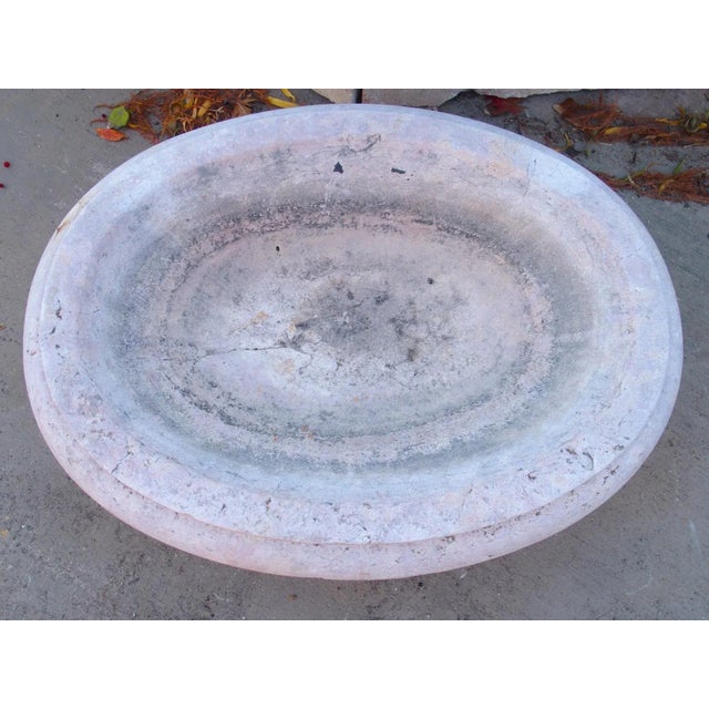 Stone Circa 1800 Italian Lobed Basin in Carved Verona Rosso Marble For Sale - Image 7 of 12