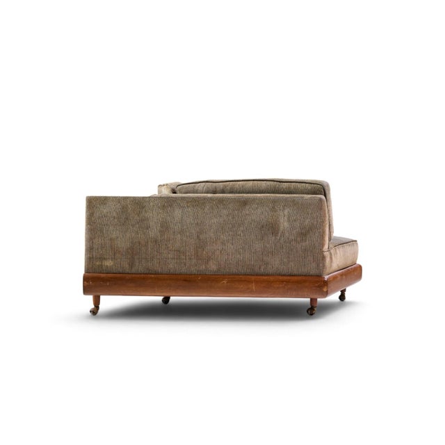 Brown Adrian Pearsall for Craft Associates 2300-S Mid Century Walnut Boomerang Sofa For Sale - Image 8 of 9